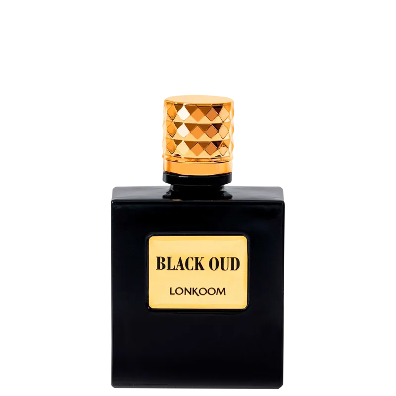 Perfume Masculino Black Oud For Men Lonkoom Eau de Toilette  100ml
