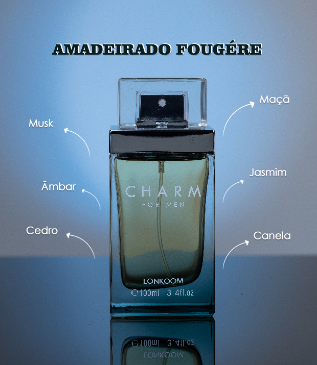 Perfume Masculino Lonkoom Charm For Men Eau de Toilette 100ml - Imagem 2