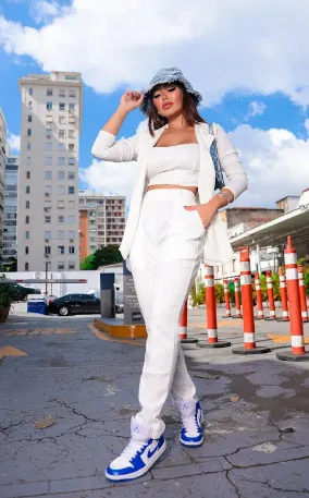 Conjunto Feminino de luxo  Lady Griffe Off White - Imagem 3