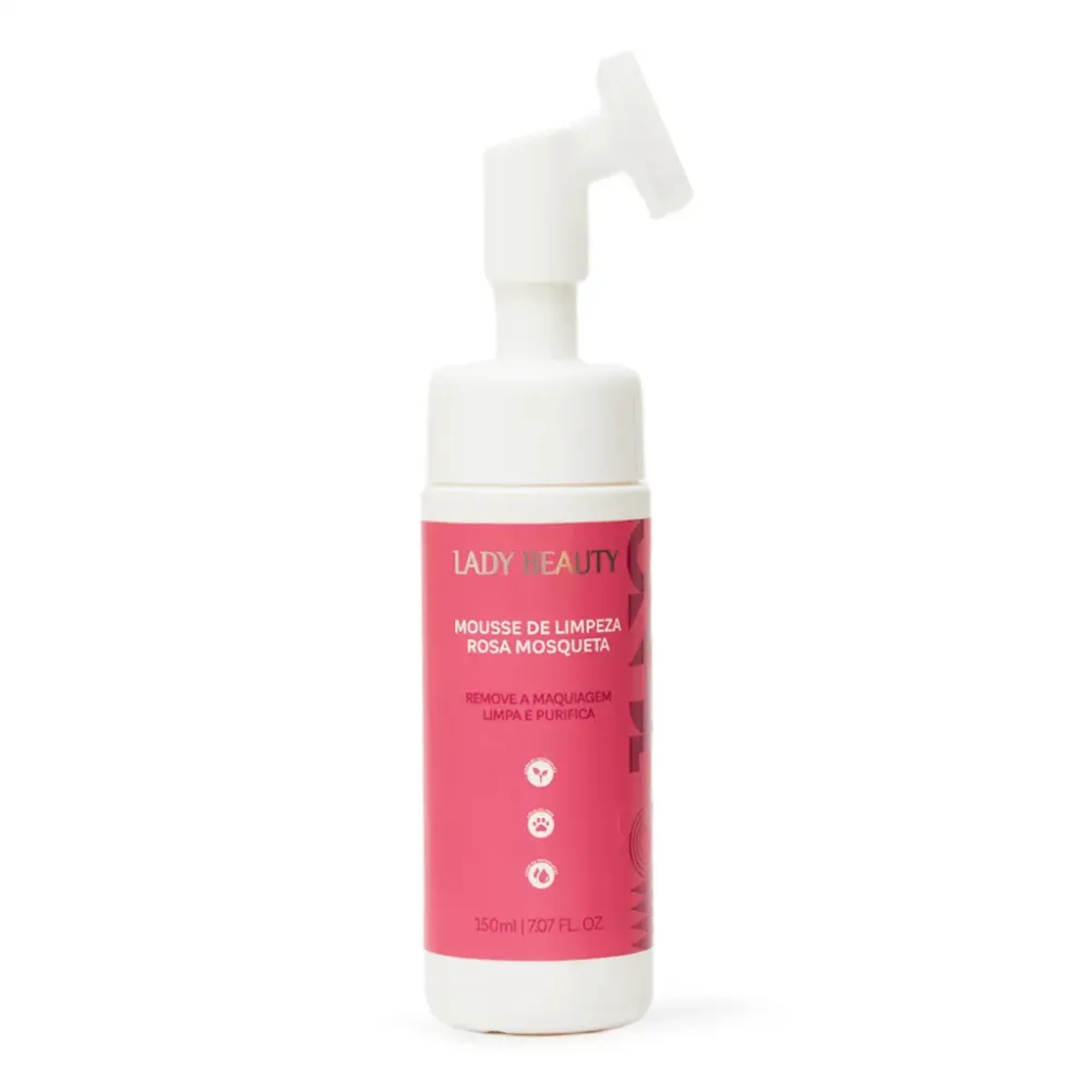 Mousse de limpeza Rosa Mosqueta - Lady Beauty