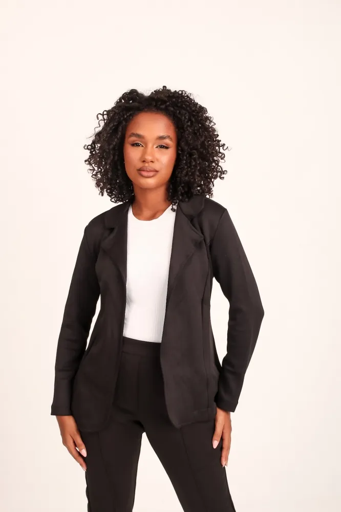 Blazer de luxo Lady Griffe Preto