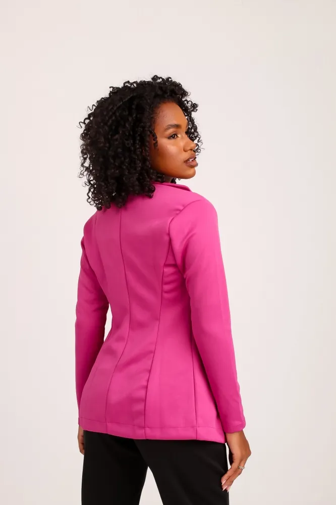Blazer de luxo Lady Griffe Fucsia - Imagem 4