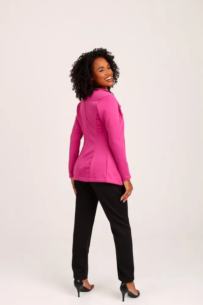Blazer de luxo Lady Griffe Fucsia - Imagem 3