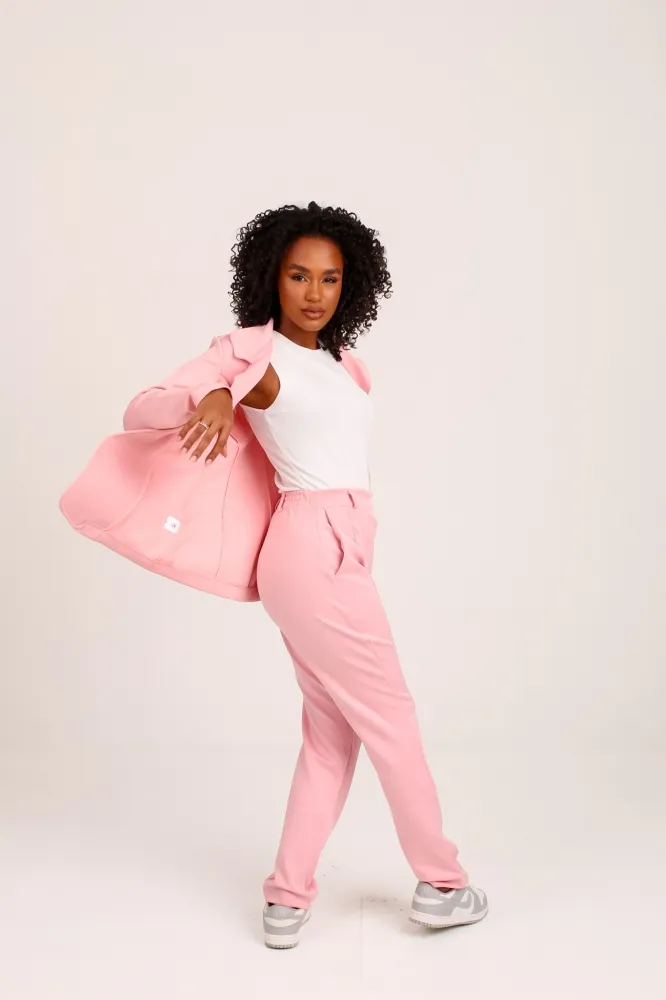 Conjunto Feminino de luxo Lady Griffe Rosa Bebê