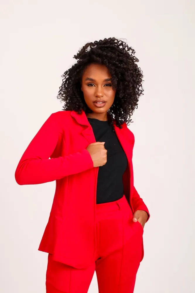 Blazer de luxo  Lady Griffe Vermelho - Imagem 2