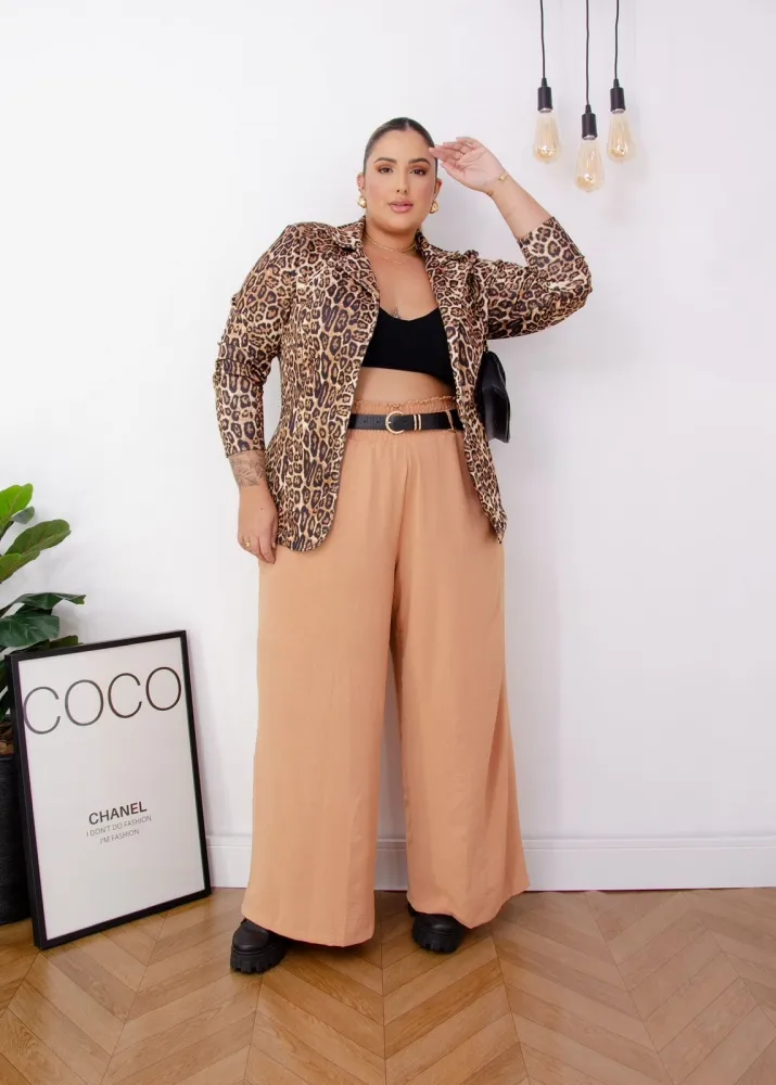 Blazer Lady Griffe Animal Print