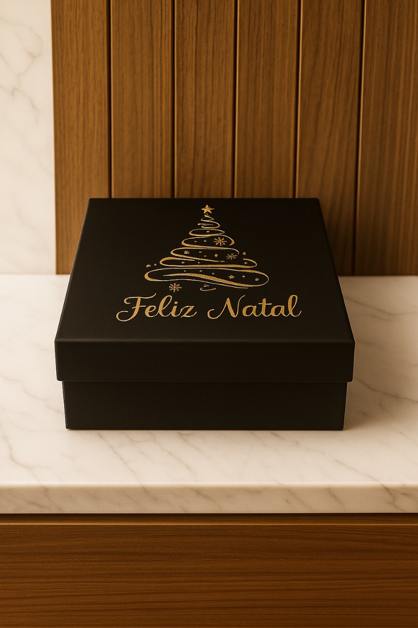 Caixa de Presente Lady Griffe - Natal Preta