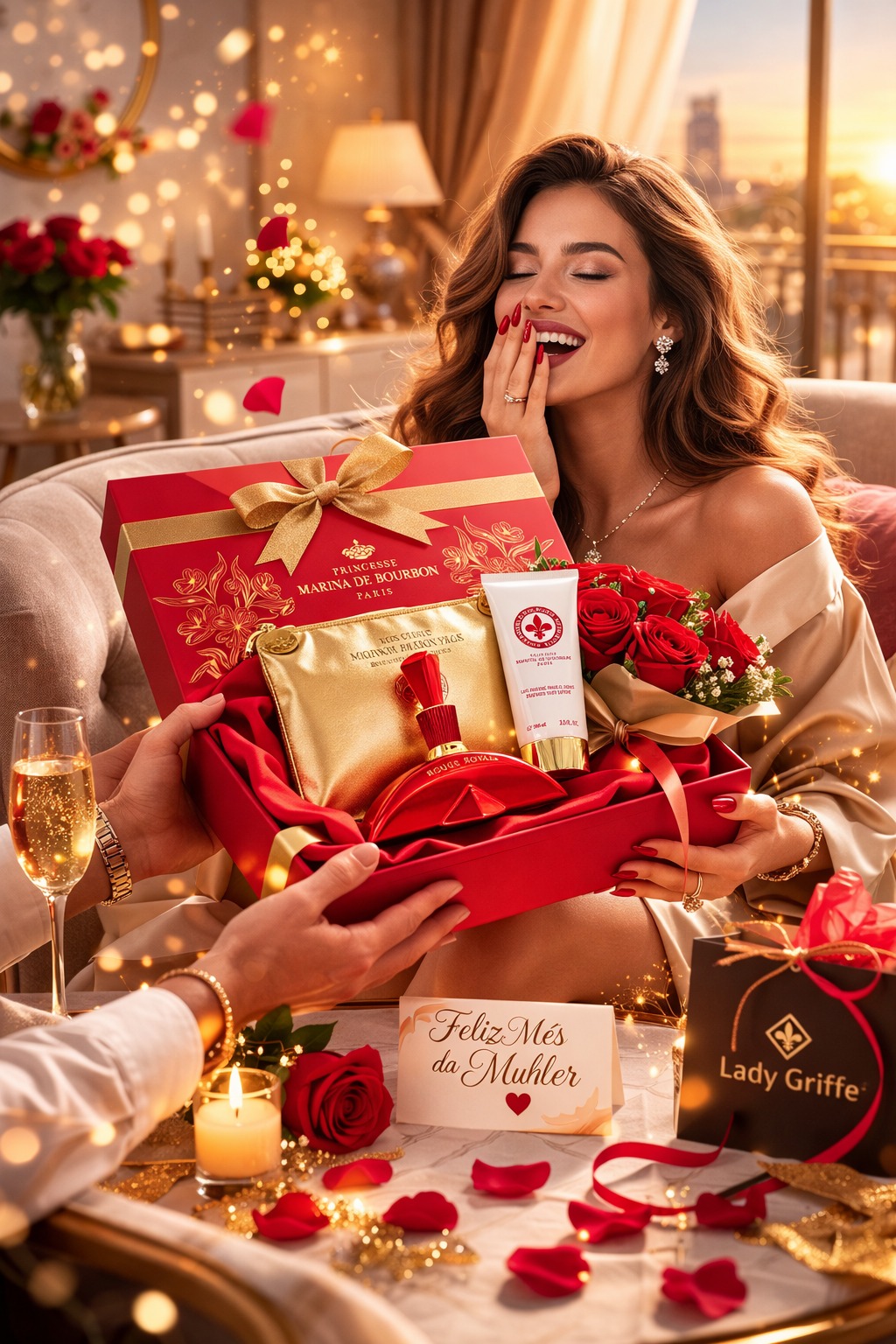 Kit Marina de Bourbon Rouge Royal Eau de Parfum - Perfume Feminino 100ml + Body L. 100ml + Necessaire - Imagem 2