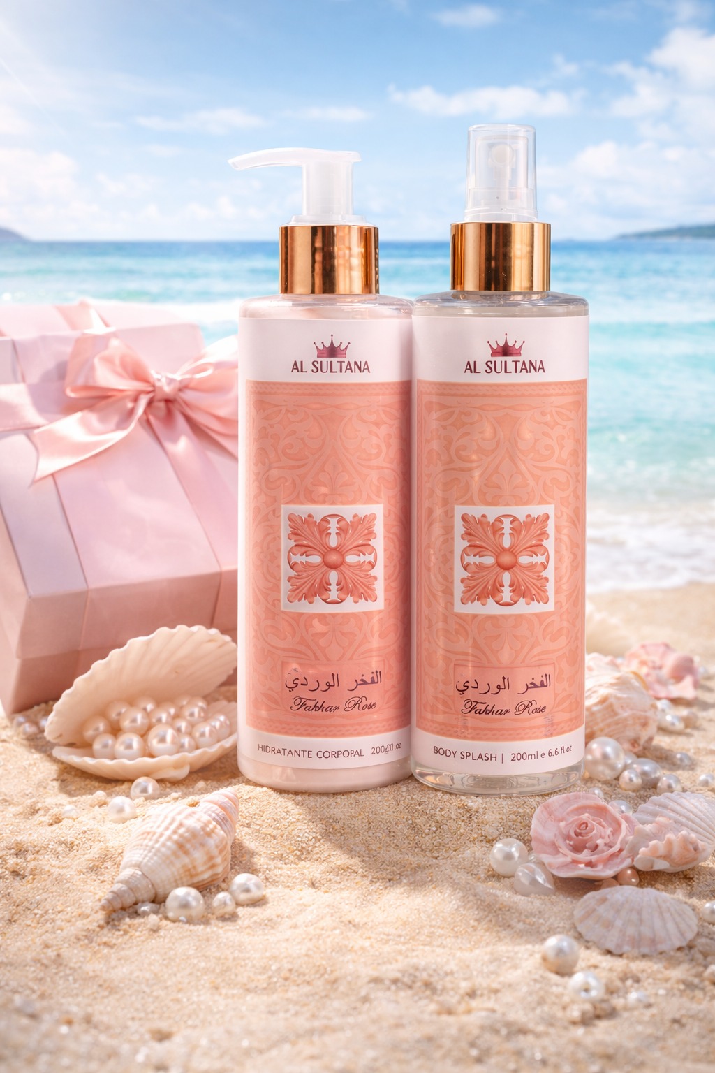 Kit Fakhar Rose Body Splash + Hidratante 200ml - Imagem 2