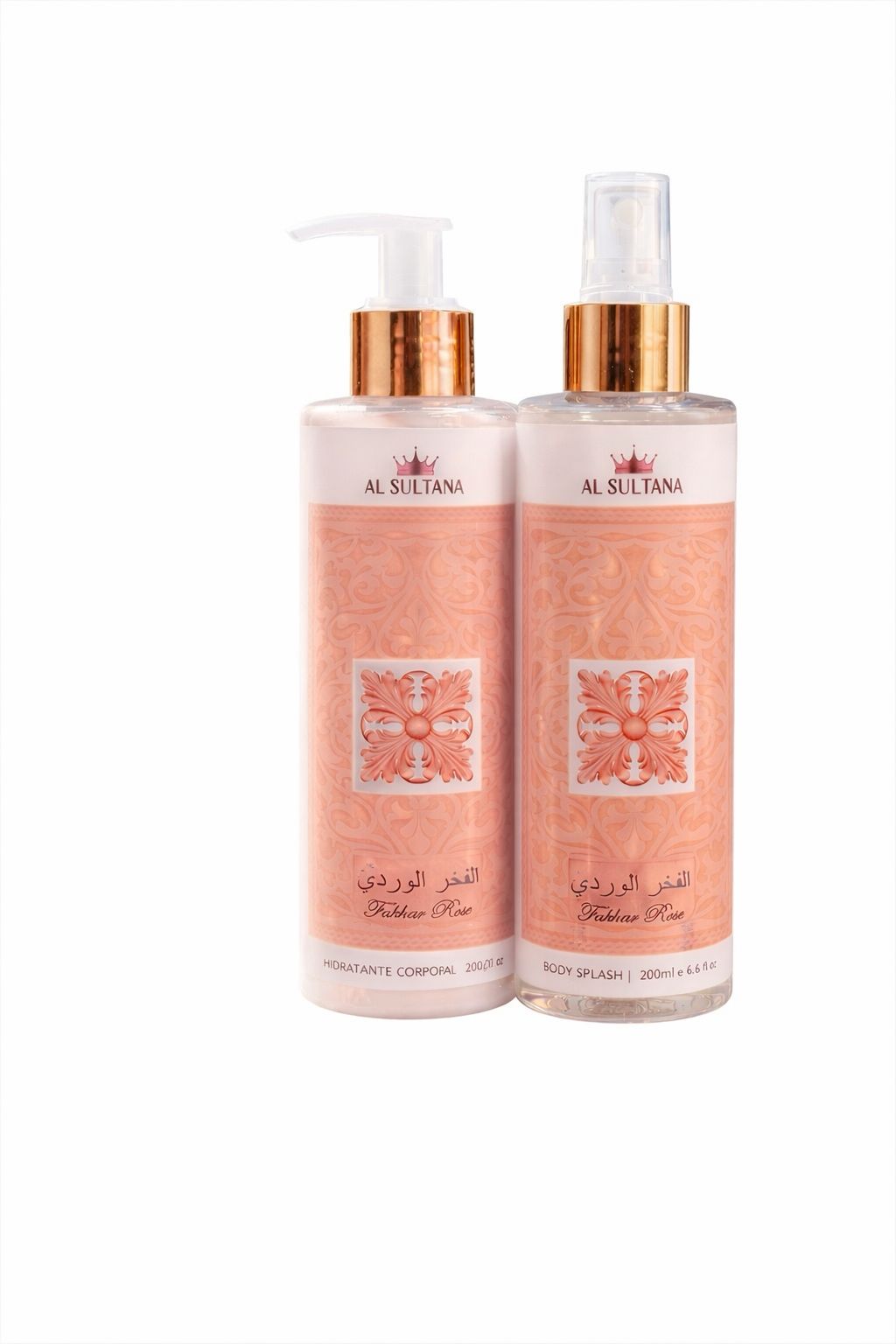 Kit Fakhar Rose Body Splash + Hidratante 200ml