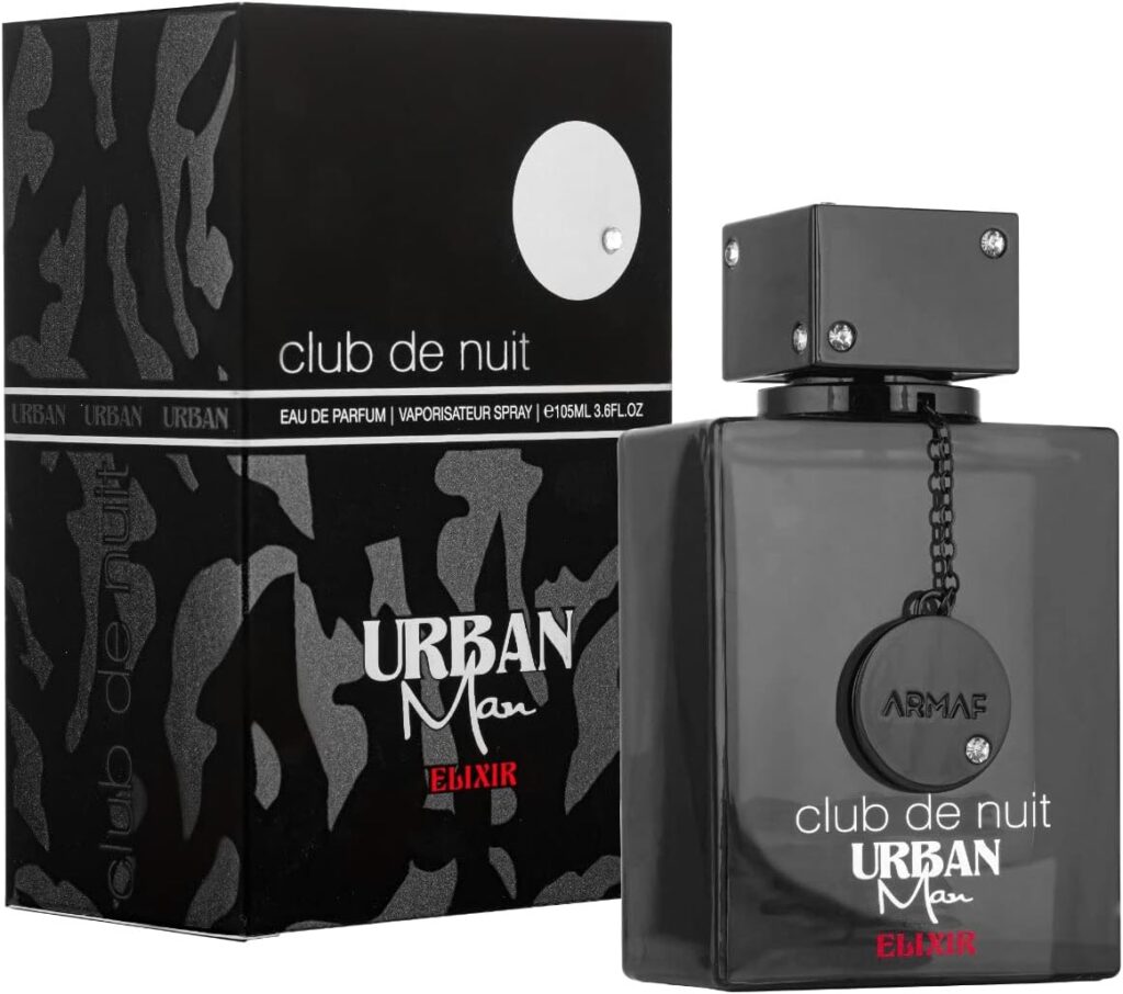 Frasco do perfume Club de Nuit Urban Man Elixir Eau de Parfum Armaf 105ml